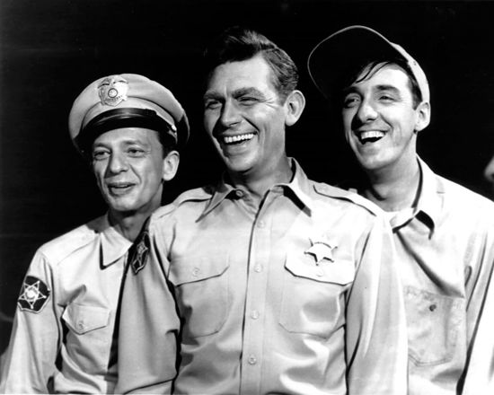 Picture of Andy Griffith Show Barney Andy & Gomer Knotts Griffith & Nabors 8x10 inch photo