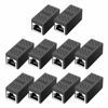 Picture of ZUZONG RJ45 Coupler, in Line Coupler Ethernet Coupler Cat8/ Cat7/ Cat6/ Cat5e/ Cat5 Ethernet Cable Extender Adapter Female to Female (10 Pack Black)