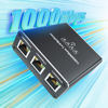 Picture of Ethernet Splitter 1 to 4, 1000Mbps RJ45 Ethernet Cable Splitter with Power Cable