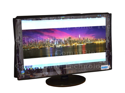 Picture of LCD 22'' Monitor Transparent Dust Cover by Comp Bind Technology Dimensions - 20.5''W x 2.25''D x 14''H