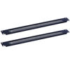 Picture of RackPath 1U Blank Rack Mount Panel Spacer with Venting for 19in Server Rack Enclosure or Network Cabinet - 2 Pack, Black