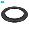 Picture of PATIKIL 58mm-77mm Metal Step Up Ring, 2 Pack Camera Lens Filter Adapter Ring Aluminum Filter Adapter Ring for Camera Lenses Hood, Black