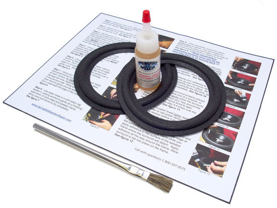 Picture of Advent 5.25" Speaker Foam Surround Edge Repair Kit - 2 Speaker Kit - Compatible with Advent 400 Bookshelf, 401m, Radio, 402, A-1042, A1042, B2R Marbl, B2R Pearl, 2208811, Marbl, Mini, Many More