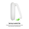 Picture of Belkin Apple AirTag Secure Holder with Clip - AirTag Holder - Durable Scratch Resistant AirTag Case - Apple Air Tag Case with Spring Loaded Clip - Attach to Backpack, Clothing, and Luggage - White