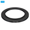 Picture of PATIKIL 55mm-72mm Metal Step Up Ring, 2 Pack Camera Lens Filter Adapter Ring Aluminum Filter Adapter Ring for Camera Lenses Hood, Black