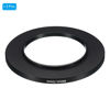 Picture of PATIKIL 49mm-72mm Metal Step Up Ring, 2 Pack Camera Lens Filter Adapter Ring Aluminum Filter Adapter Ring for Camera Lenses Hood, Black