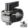 Picture of NEEWER Single 15mm Rod Clamp, Extension LWS 15mm Rods Clamp Adapter with 3/8" Screw and Anti Twist Pin for Canon Nikon Sony Camera Cage Shoulder Rig Compatible with SmallRig NEEWER Follow Focus, UA053