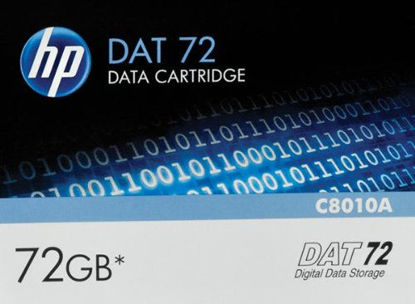 Picture of HP - DAT-72 - 36 GB / 72 GB - blue - storage media - for StorageWorks DAT 160, DAT 72, StorageWork -