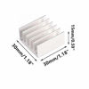 Picture of LuoQiuFa Silver Tone Aluminum Heatsink Cooler Radiator Cooling 30mm x 30mm x15mm Heat Sink Module Cooler(Pack of 8)