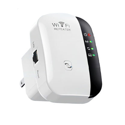 Picture of WiFi Extender Signal Booster, Wireless Network Repeater Covering Over 5,000 Square Feet, Long Range Amplifier Long Range Amplifier with Ethernet Port, Access Point, Alexa Compatible.