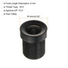 Picture of uxcell 3.6mm CCTV Camera Lens 1080p F2.0 FPV Wide Angle Security Camera Lens M12 Threaded Dia for IP Camera Panoramic, Black