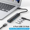 Picture of 5-Port Powred USB 3.0 Hub, USB Extender USB Splitter with 5V USB-C Power/Data Port, USB Extender for A Port Laptop, PC, PS4/5, Xbox, Car and More