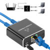 Picture of Shuomeng Ethernet Splitter 1 to 2 High Speed 1000Mbps, Gigabit Ethernet Splitter, LAN Splitter with USB Power Cable, RJ45 Splitter for Cat5/5e/6/7/8 Cable 2 Devices Simultaneously Networking