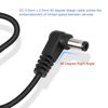 Picture of GINTOOYUN DC Power Extension Cable DC 5.5MM x 2.5MM 90 Degree Male to Male Plug Cable Right Angle DC5525 Power Adapter Cable for Strip Lihgt,CCTVSecurity Camera,Monitors,etc(2pcs)