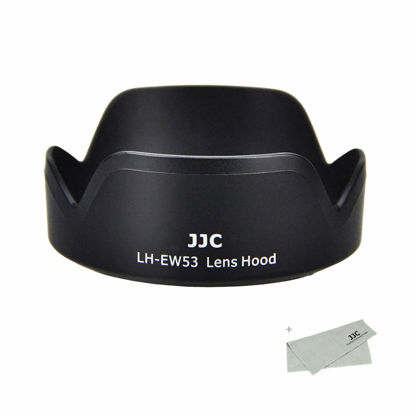 Picture of Reversible Lens Hood for Canon EF-M 15-45mm F3.5-6.3 IS STM and RF-S 18-45mm F4.5-6.3 IS STM Lens on EOS R100 R50 R10 R7 M50 M6 Mark II M200 M100 M50 Mark II, Replace Canon EW-53 Lens Hood