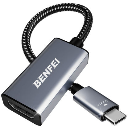 Picture of BENFEI USB C to HDMI Adapter, USB Type-C to HDMI Adapter [Thunderbolt 3/4 Compatible] with iPhone 15 Pro/Max, MacBook Pro/Air 2023, iPad Pro, iMac, S23, XPS 17, Surface Book 3 and More