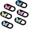 Picture of Webcam Cover Slide 6 Packs Ultra-Thin Camera Covers for Computer Laptop Desktop Smartphone to Protect Your Privacy and Security, Butterfly