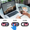 Picture of Webcam Cover Slide 6 Packs Ultra-Thin Camera Covers for Computer Laptop Desktop Smartphone to Protect Your Privacy and Security, Butterfly