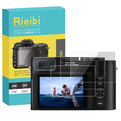 Picture of Rieibi (3 Pack Screen Protector for Leica Q2/Q3 Digital Camera, 0.25mm 9H Hardness Tempered Glass Film for Leica Q2/Q3 Ultra-clear Anti-Fingerprint Anti-Scratch