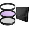 Picture of 58MM Lens Filter Kit Bundle Pro, Includes 58MM CPL Filter, 58MM UV Filter, 58MM FL-D (UV, Polarizer Filter, Fluorescent Filter 58MM) Universal for Camera Lens w 58MM Filter + Lens Filter Travel Case