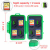 Picture of SD Card Holder, Honsky Waterproof Memory Card Holder Case for SD Cards, Micro SD Cards, SDHC SDXC, Green