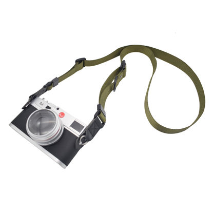 Picture of Green Camera Strap, Quick Release Adjustable Camera Neck Shoulder Sling Strap for Nikon Canon Sony Pentax Fujifilm Panasonic SLR DSLR Cameras