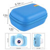 Picture of Leayjeen Kids Camera Case Compatible with Seckton/Desuccus/Rindol/OZMI/Nine Cube/VATENIC/LC-dolida/GKTZ and More Kid Digital Camera Toys,Easter Birthday Gifts for Boys -Blue(Case Only)