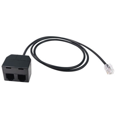 Picture of Callez RJ9 Telephone Training Splitter, Compatible with Plantronics, Mitel, Cisco, Yealink, Avaya, Polycom, ShoreTel, NEC, Aastra, Nortel, GE and Other IP Phones, Easy to Use