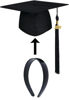 Picture of Tassel Toppers Grad Cap Stabilizer, Grad Cap Insert, Makes Every Graduation Cap Fit Snug and Firm on Your Head.