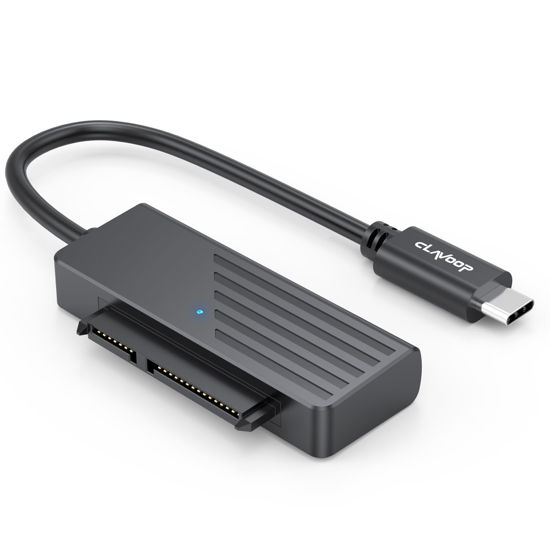 Picture of SATA to USB C Adapter, USB C to SATA Adapters 2.5" SSD to USB Type C SATA III External Hard Drive Reader USB-C SATA Cable Converter Compatible with 2.5 Inch SSD Data Transfer