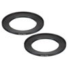 Picture of PATIKIL 55mm-77mm Metal Step Up Ring, 2 Pack Camera Lens Filter Adapter Ring Aluminum Filter Adapter Ring for Camera Lenses Hood, Black