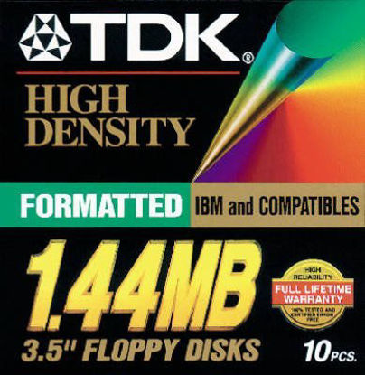 Picture of TDK Floppy Disk 1.44 MB - 1.44MB (Native)