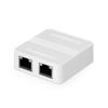 Picture of Binardat 1 to 2 Gigabit Network Splitter, 3 Port Gigabit Ethernet Switch, Type-C Power Supply, Mini Size Plug and Play (White)