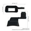 Picture of KIWIFOTOS Soft Silicone Extended Viewfinder Eyecup Eye Cup Eyepiece for Sony A7C A7 C Camera, Install via Camera HotShoe [Not Fit Sony A7C II, A7CR]