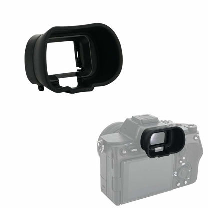 Picture of KIWIFOTOS Soft Long FDA-EP19L Replacement Viewfinder Eyecup Eye Cup Eyepiece for Sony A9III A9 III A7S III A7SIII A7S3 A1 Alpha 1 Cameras