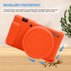 Picture of Easy Hood Camera Case for Sony ZV-1 Camera Removable Lens Cover,Anti-Scratch Silicone Soft Camera Case Compatible with Sony ZV-1 ZV1 Camera(Orange)