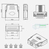 Picture of Jienk 2PCS DB25 Breakout Board Connector, RS232 D-SUB Serial Thinner 25 Pin Port Terminal Solderfree Adapter with Case Accessories (Male)