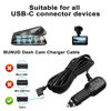 Picture of Dash Cam Charger USB C, Type C Dashcam Power Cord, USB Fast Charger, Dash Camera Power Adapter Compatible with GPS Navigator and Most Other Dash Cam(11.5ft)