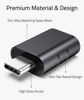 Picture of Syntech USB C to USB Adapter Pack of 2 USB C Male to USB3 Female Adapter Compatible with iPhone 15 Pro Max MacBook Pro Air 2023 iMac iPad Mini Pro, Other Type C or Thunderbolt 4/3 Devices, Space Black