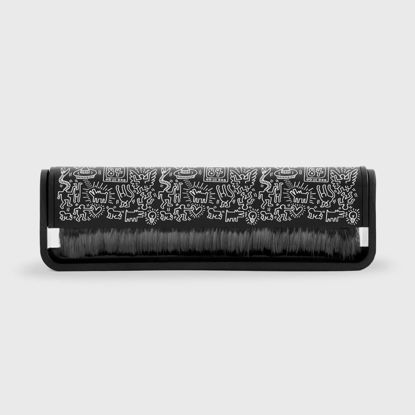 Picture of AM Record Cleaner Brush, Ultra Fine Carbon Fibre, Record Anti-Static for Music Lovers, Lifts Dust & Reduces Friction, Record Cleaning Must Have (Keith Haring)