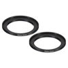 Picture of PATIKIL 43mm-52mm Metal Step Up Ring, 2 Pack Camera Lens Filter Adapter Ring Aluminum Filter Adapter Ring for Camera Lenses Hood, Black