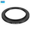 Picture of PATIKIL 43mm-52mm Metal Step Up Ring, 2 Pack Camera Lens Filter Adapter Ring Aluminum Filter Adapter Ring for Camera Lenses Hood, Black