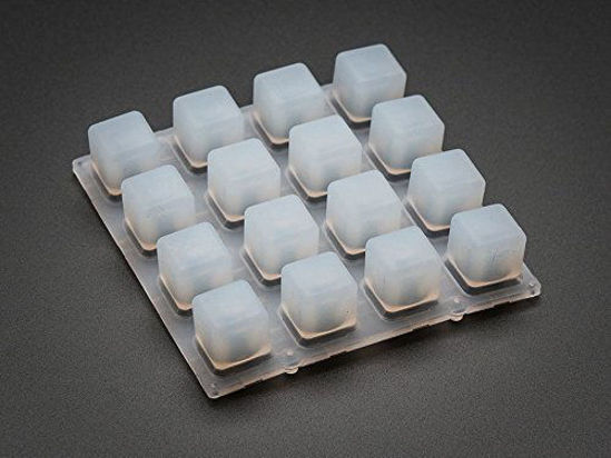 Picture of Adafruit Silicone Elastomer 4x4 Button Keypad - for 3mm LEDs [ADA1611]