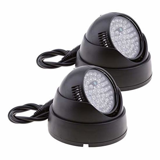 Picture of Prettyia 2X DC 12V Night IR Infrared 48 LED Light Indoor for