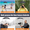 Picture of NCTCYO Large Rain Cover/Sunshade, 360 Adjustable Camera Umbrella for DSLR, Lightweight & Compact, Black