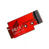 Picture of Hesupy Modified Transfer Board for Legion Go NVME M.2 2242 to 2280 SSD Memory Card Adapter Hard Drive Transfercard Accessory (Red)