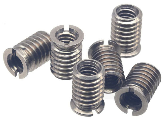 Picture of HITHUT Stainless Steel 1/4"-20 Female to 3/8"-16 Male Convert Screw Adapter 6 Pieces 14mm Height