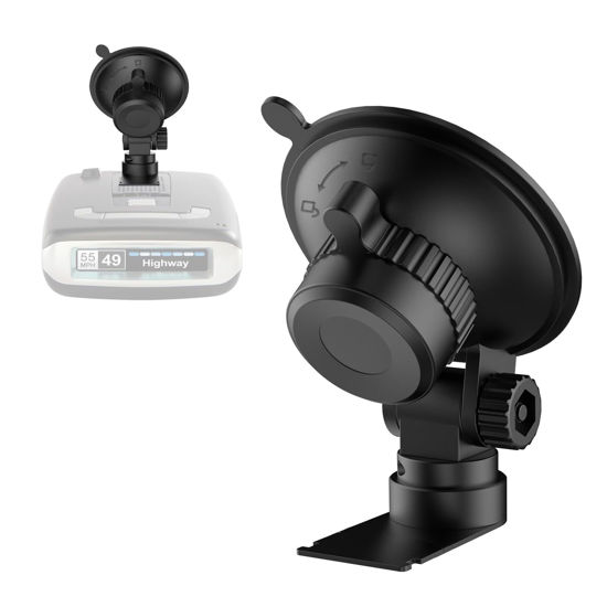 Picture of Windshield Radar Detector Mount,Suitable for Escort MAX,MAX 2,2015-2019 MAX360 Radar Suction Cup Mounting Base,with Sliding Plate Connection(Not Applicable to MAX 3 and MAX360C Model