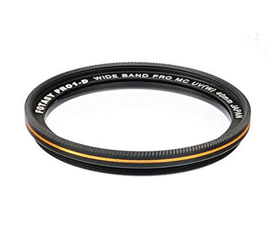 Picture of Fotasy 40mm Ultra Slim UV Protection Lens Filter, Nano Coatings MRC Multi Resistant Coating Oil Water Scratch, 16 Layers Multicoated 40mm UV Filter