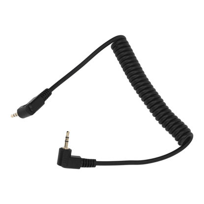 Picture of 2.5mm CB2 Camera Remote Control Shutter Release Cable Cord, 3.3ft 2.5mm to Male Flash PC Sync Cable, Compatible with EM Series, up to 100cm Extension